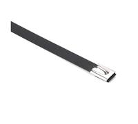 Metal Zip Ties Stainless Steel, Stainless Steel Black Cable Ties 4.6X(100-500) mm 10-100 Pcs(20pcs,4.6x200mm)