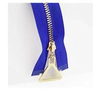 Metal Zipper 5Pcs 15-30cm Close-End 40-70cm Open-End 3# Metal Zipper Auto Lock Gold Silver Tooth Single(GoldRoyal,Open-end-60cm)
