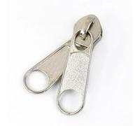 Metal Zipper Pull 10/20Pcs 5# Nylon Zippers Slider Double-Sided Zipper Head for Jacket Pocket Tent Bag Luggage Zip Repair(Double-Ring,for Nylon Zipper_10PCS)