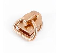 Metal Zipper Pull 10/30/50Pcs D Ring 5# Zipper Head Pulls for Nylon Zip Tapes Sliders for Bag Repair Kit Replacement DIY Sewing(Rose Gold,30PCS_FORNYLON-NO5)