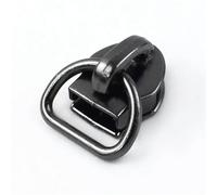 Metal Zipper Pull 10/30/50Pcs D Ring 5# Zipper Head Pulls for Nylon Zip Tapes Sliders for Bag Repair Kit Replacement DIY Sewing(Black02,100PCS_FORNYLON-NO5)