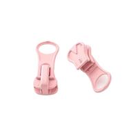 Metal Zipper Pull 20pcs Colorful No.5 Resin Zipper Head for Down Jacket Clothes Double Open Detachable High-end DIY Sewing(Pink)