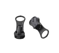 Metal Zipper Pull 20pcs Colorful No.5 Resin Zipper Head for Down Jacket Clothes Double Open Detachable High-end DIY Sewing(Black)