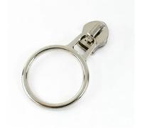 Metal Zipper Pull 5/10/20/30Pcs 5# Zipper Puller Bag Sewing Zip Slider O Ring Closures Zippers Repair Headparts Jacket Zips Head(Silver01,5PCS_FORNYLON-NO5)