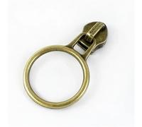 Metal Zipper Pull 5/10/20/30Pcs 5# Zipper Sliders for Nylon Zippers Puller O Ring Zip Head Bag Jacket Zips Pulls Repair Kit DIY Sewing(Bronze01,30PCS_FORNYLON-NO5)