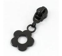 Metal Zipper Pull 5/10/20Pcs 5# Flower Zipper Puller for Sewing Nylon Zippers Tape Auto Lock Zips Head Bag Clothes Zip Pull Sliders(Black,30PCS_FORNYLON-NO5)