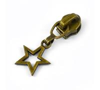 Metal Zipper Pull 5-20Pcs 5# Sewing Zipper Slider for Nylon Zips Replacement Backpack Zippers Lock Puller Bag Clothes Zip Repair Kit(Bronze,20PCS_FORNYLON-NO5)