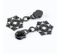 Metal Zipper Pull 5-30Pcs 5# Zipper Closure Slider for Nylon Zippers Tape Bag Zips Lock Head Repair Kits Replacement Zip Puller(Black,5PCS_FORNYLON-NO5)
