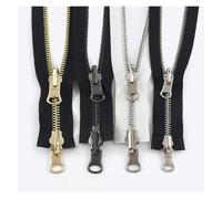 Metal Zipper Slider 3Pc 70-100cm 5# 8# Metal Rotary Slider Open-End Zipper Reversible Double Sided Zippers for Jacket Sewing Spin Zip Head(WhiteSilver,70CM_8#)