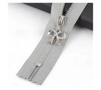 Metal Zipper Slider 3Pcs 3# 15/18/20/25/30cm Close-End Zippers for Sewing Bag Metal Zipper Pocket Wallet Garment Zip Repair Kit DIY Accessories(GraySilver,15CM_CLOSEEND-NO3)