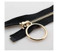 Metal Zipper Slider 70/90cm Metal Zipper #5 Copper Teeth Wide Heavy Duty Open End Jacket Long Zips(Black-70cm)