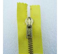 Metal Zips 4 5 6 7 8 Inch Trouser Heavy Duty Brass Closed End 41 Colours 470D, 26 13cm Yellow