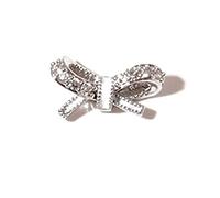 Metal Zircon Art Jewelry Japanese Decorations Zircon Crystal Manicure Charms For Women And Girls Bows Charms For Acrylic Nails