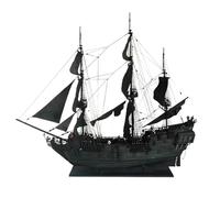 Metalakaer 1/50 Scale Wooden Black Pearl Pirates of The Caribbean Model Pirate Ship Christmas Ornamen (Kit Version)