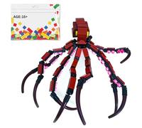Metalakaer Giant Octopus Building Block Set, MOC Creative Octopus DIY Assembly Model Toy Construction Kit Home Deco for Adults
