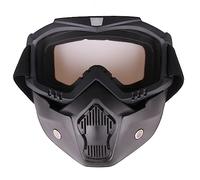 Metalakaer Tactical Helmet Mask, CS Airsoft Paintball Mask Full Face Mask Face Mask with Safety Glasses Masks for Halloween CS Game Costume - Transparent