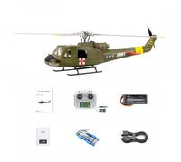 Metalakaer UH1-V4 Huey RC Helicopter, 2.4G 6CH 470-Class Helicopter Model With GPS Positioning, Four Flight Modes, Gift for Adults Beginners(RTF Version)