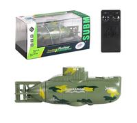 Metalakaerr RC Submarine, 6CH Remote Control Boat Waterproof Ship Diving in Pools Lake, Birthday Gift (Green)