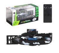 Metalakaerr RC Submarine, 6CH Remote Control Boat Waterproof Ship Diving in Pools Lake, Birthday Gift (Black)