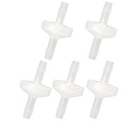 Metaland One Way Check Valve, 3/16" Hose Barb Non Return Ozone Resistance Plastic Valve for Water Fuel Oil Air Gas (Pack of 5)