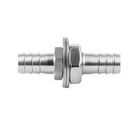 Metaland Stainless Steel 5/8" Hose Barb Bulkhead Fitting Thru-Bulk Straight Adapter for Water Fuel Air