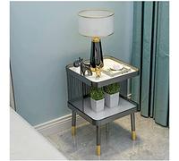 MetalBedsideTableWhite,SimpleNightstandForBedroom,ModernSmallBedsideCabinetSetOf1,LightLuxuryCreativeSideBalconyStorageCabinet(Size:35 * 35 * 50cm,Color:Squareblackgol needed