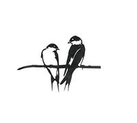 METALBIRD - Pair of Swallows - Outdoor Garden Ornaments in Corten Steel - Metal Art Proudly Made in Britain