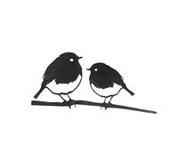 METALBIRD - Robin Pair - Outdoor Garden Ornaments in Corten Steel - Metal Art Proudly Made in Britain