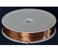 MetalClays4You Unplated Craft And Jewellery Making Copper Wire 0.4mm (26ga) spool (20m)