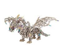 METALCODES Gorekia Mechanical Dragon 3D Metal Senior DIY Assembly Model (2900+PCS)