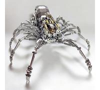 Metalkitor 3D Metal Puzzles for Adults, Spider Model Kit with Colorful Light - Steampunk DIY Ornament - Assembly Crafts Brain Teaser - Perfect Room Decor and Gift Choice (250 PCS)