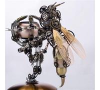 Metalkitor 3D Metal Puzzles for Adults, Wasp Mechanical Model Kit Jigsaw - Steampunk DIY Ornament - Assembly Crafts Brain Teaser - Great Room Decor and Gift Choice, 627+ PCS(with Bluetooth Speaker)