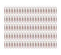 Metallic 100PCS Paper Clips Rust Prevention Slip Resistance Metallic Paper Clips Office Daily USE (Rose Gold)