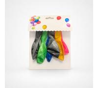Metallic Balloons Pack of 6, Assorted Colour Party Balloons Random Sent, Shiny Birthday Balloons for Wedding Baby Shower Anniversary Celebration Party Decorations