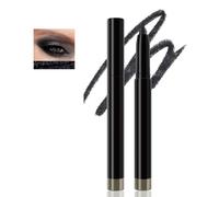 Metallic Black Glitter Eyeshadow Stick, Shimmer Eyeshadow Stick for Women, Long-Lasting Waterproof Eye Glitter Pen for Radiant Eye Makeup or Bold Eye Makeup