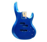 Metallic Blue Color Poplar Wood Electric Bass Guitar Body
