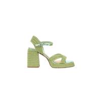 Metallic Braided Sandal Valle Model - female - Castañer - High Heel Sandals - Green - 8 UK - Shoes 8 UK