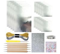 Metallic Cardstock - Craft Aluminium Paper Craft Kit - Shiny Gold Glitter Effect Craft Accessory for Art Projects and Adults