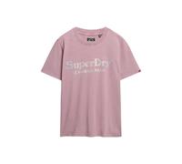 Metallic Casual T-shirt for Women Superdry Venue Violet S