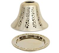 Aroma Accessories Champagne Ceramic Candle Shade & Tray