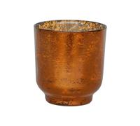 Metallic Copper Glass Holder H19Cm W15.5Cm Ivyline Copper One Size