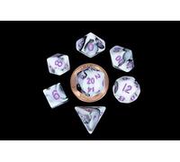 Metallic Dice Games 7-Set Mini: MBL w/PU Numbers
