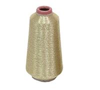 Metallic Embroidery Threads (10000 Meters, Light Gold) Embroidery Machine Metallic Embroidery Threads Brother JANOME, 10000 Meters Each Spool for Computerized Embroidery and Decorative Sewing