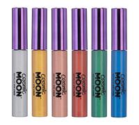 Metallic Eyeliner | Cosmic Moon | Make up Eye Liner, Pearl Shimmer Eye Shadow (Set of 6)