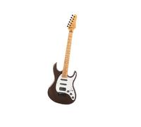 Metallic Finish Solid Body Electric Guitar Brown Poplar Maple Fretboard Beginner Electric Guitar