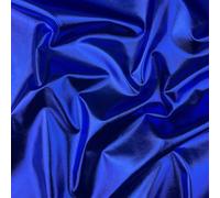 Metallic Foil Fabric 4 Way Stretch Poly Spandex Solid Plain Coloured Shiny Dancewear Sportswear Clothing Fabric Material | 60" - 150 cm Wide (per Metre, Royal Blue)
