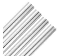 Metallic Foil Wrapping Paper Rolls 4 Pack 2m Each Silver Gift Wrap Shiny Plain Foil Effect Wrapping Paper for Christmas, Birthday, Wedding & Anniversary By Karrma Ltd