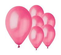 Metallic Fuchsia Pink Biobased Natural Rubber Latex Balloons 33cm / 13 in