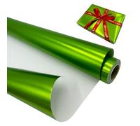 Metallic Gift Wrapping Paper Roll: 43cm X 12m Solid Color Matte Recyclable Green Wrapping Paper for Birthday, Christmas, Wedding, Party, Festival Gift Decorations