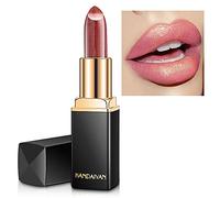 Metallic Glitter Lustrous Lipstick, High Impact Lipcolour with Moisturising Creamy Formula, Luxurious Waterproof Long Lasting Not Stick Cup Lip Tint, #5